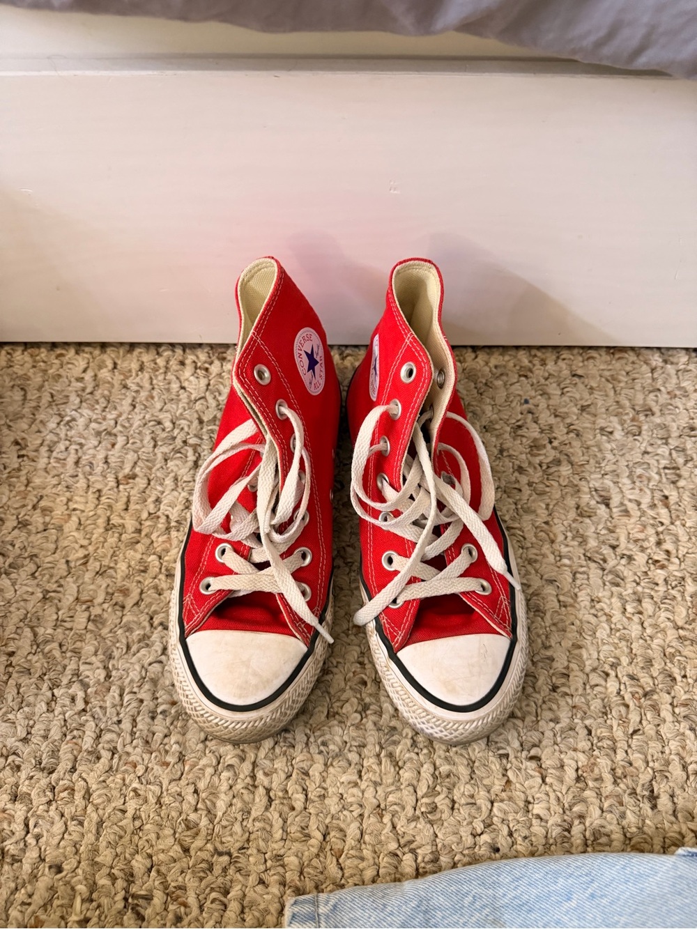 Converse High-Top Canvas Sneakers with White Accents